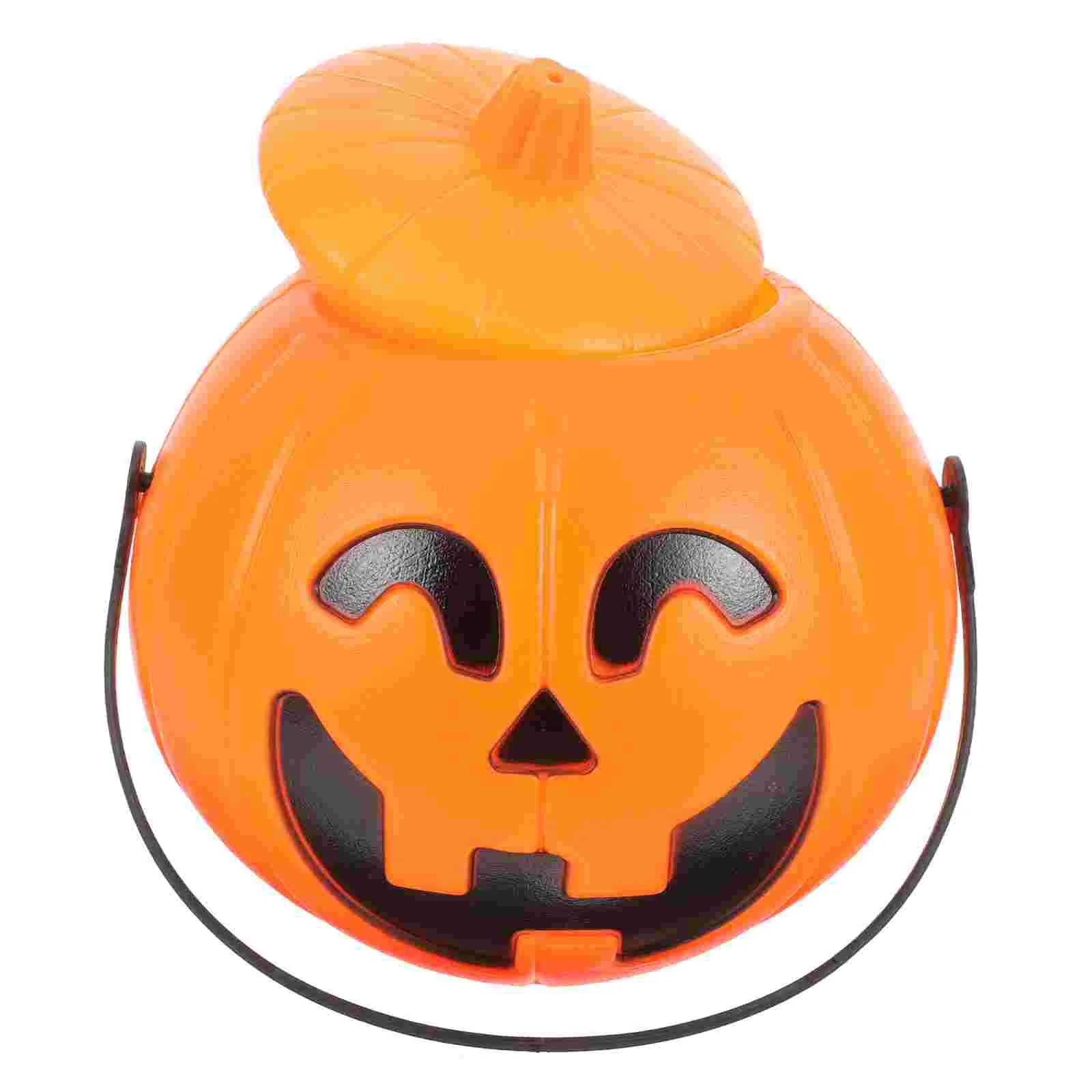 

Portable Pumpkin Bucket Halloween Supplies Gift Jars Mini Lanterns Storage Handheld Candy Holder Buckets Kids Child Decoration