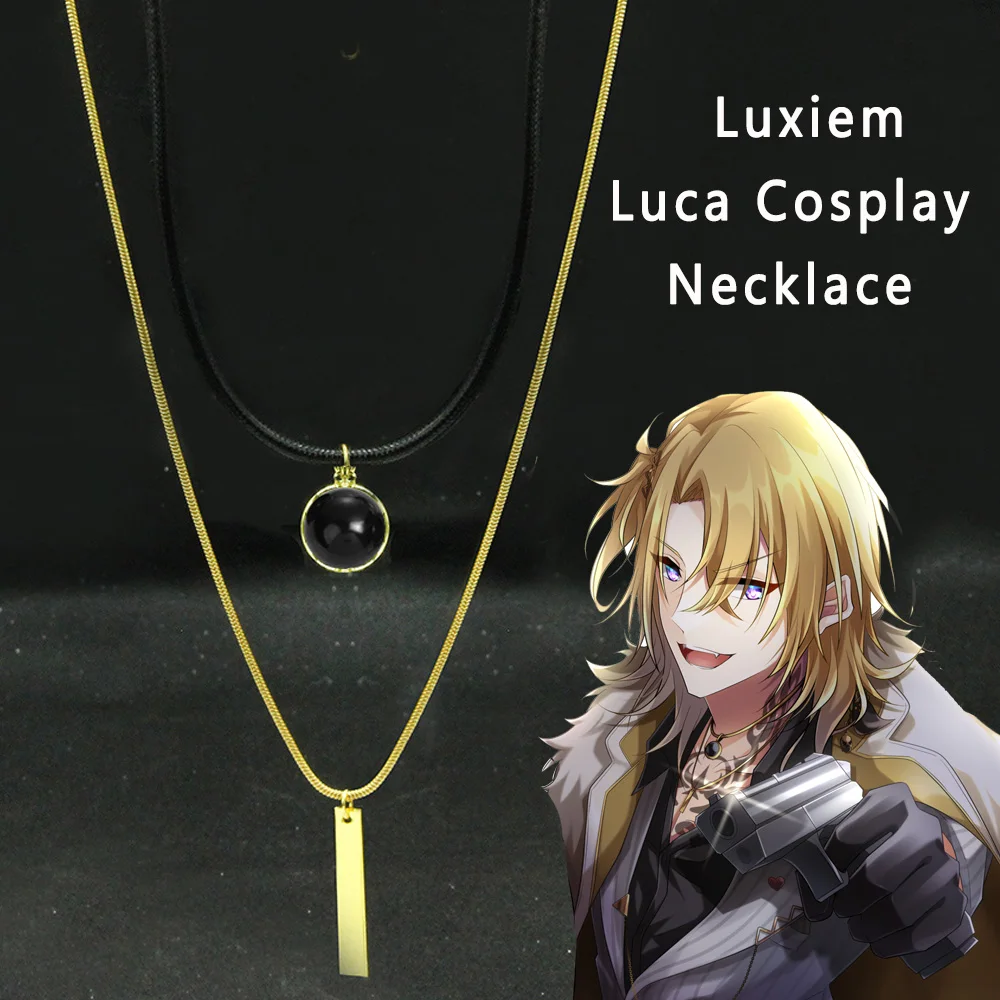 

Fashion Punk Men Necklace Luxiem Luca Kaneshiro Necklace Multilayer Snake Rope Chain Anime Cosplay Choker Harajuku Jewelry