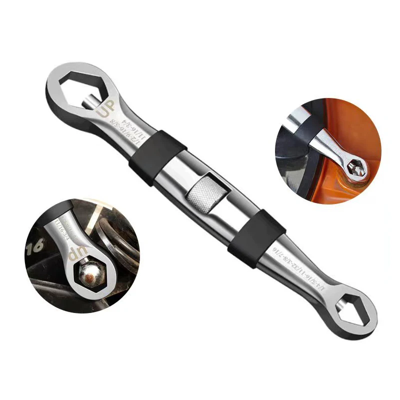 

Универсальный гаечный ключ 23 в 1, набор гаечных ключей с трещотками, регулируемый гаечный ключ 7-19 мм, детский ключ, гибкие многофункциональн...