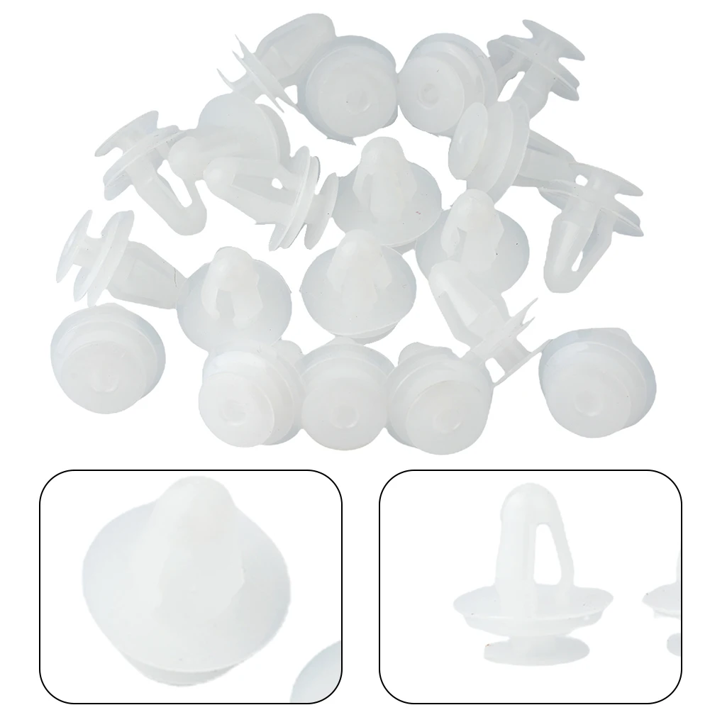 

20x Plastic Car Door Trim Panel Bumper Retainer Clips Rivet Fasteners 9mm Car Accessories High-quality Clip Fasteners