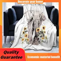 elephant blanket animal bedding throw blanket super soft cozy fleece plush reversible blanket size for baby adults couch sofa