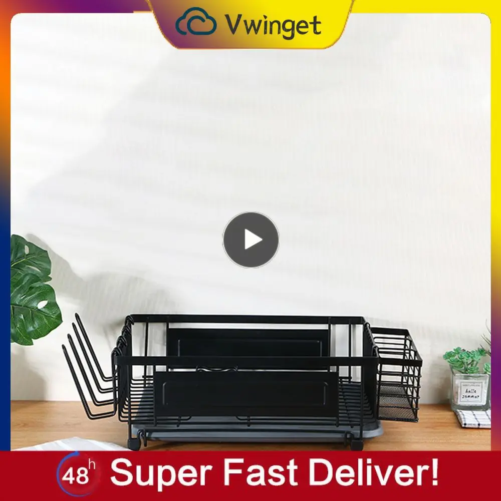 

Layers 1 Layer Multifunctional Sink Rack Strong Bearing Capacity Sink Rack Not Easy To Rust Any Scene Chopsticks Cup Holder