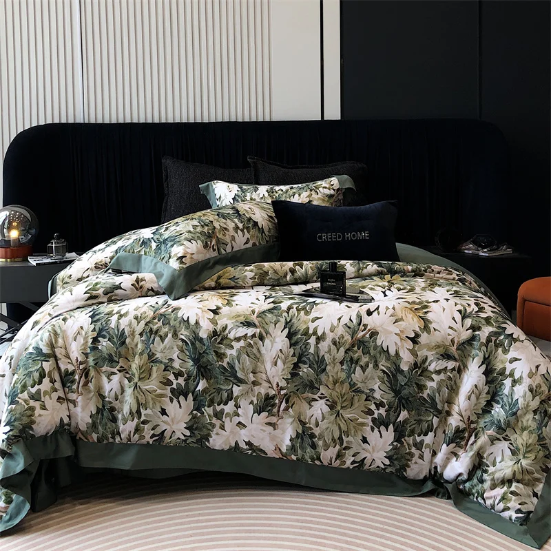 

Комплект постельного белья из хлопка с цифровым принтом, tc