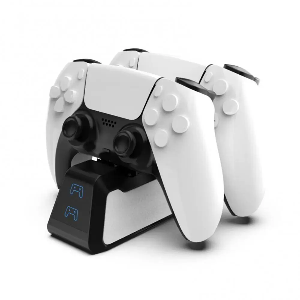

Portable Dual Port Fast Charging Station Dock Charger Stand with Indicator Light for PS5 Wireless Controller Gamepad Joystick