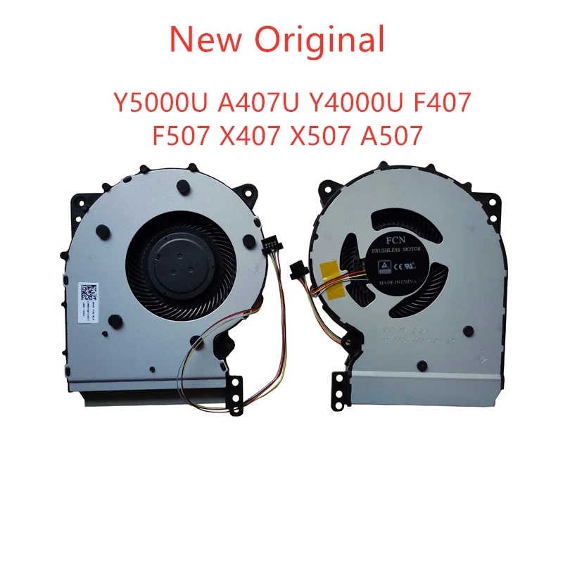 Новый оригинальный процессор для ноутбука охлаждающий вентилятор для ASUS Y5000U A407U Y4000U F407 F507 X407 X507 X507 A507