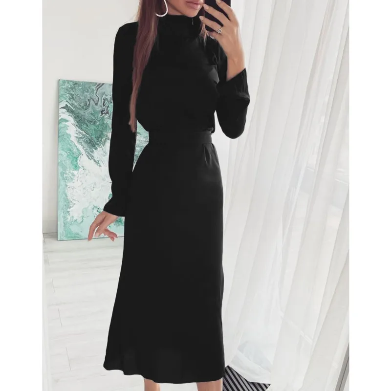 

Элегантное облегающее Платье макси с длинным рукавом, вечернее женское привлекательное уличное платье с открытой спиной и шнуровкой, повсе...