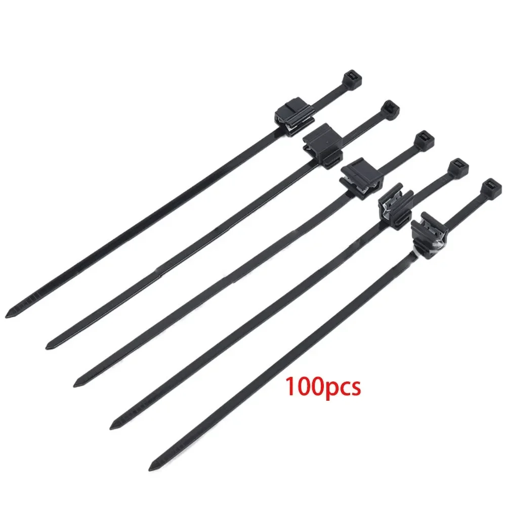 

20/50/100 шт. нейлоновая пряжка для кабельной стяжки, практичные универсальные сверхпрочные нейлоновые стяжки на молнии, многоразовые держатели для стяжек 150*3,6 мм
