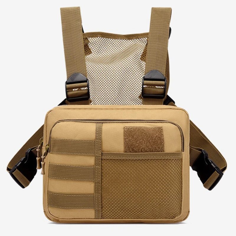Multi-function Tactical Vest Unisex Chest Rig Bag Fashion Men's Hip-hop Streetwear Chest Bags Waterproof Oxford Sport Backpack
