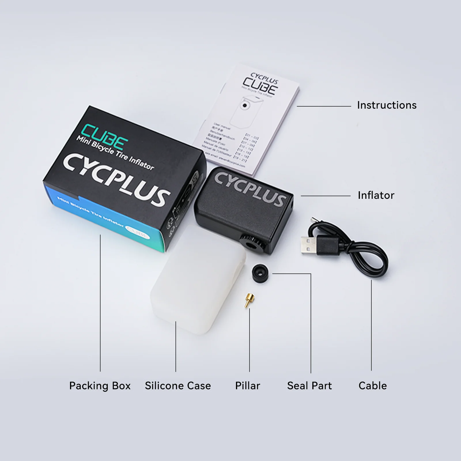 CYCPLUS AS2 велосипедные шины высокого давления Мини Портативный электрический