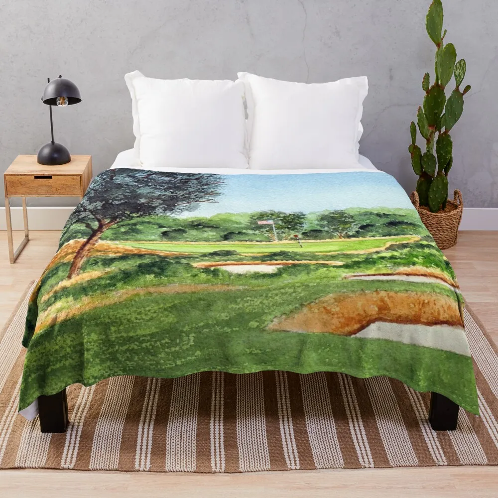 Одеяло Merion Golf Course с 16-мя отверстиями модные теплые диваны на зиму самые мягкие