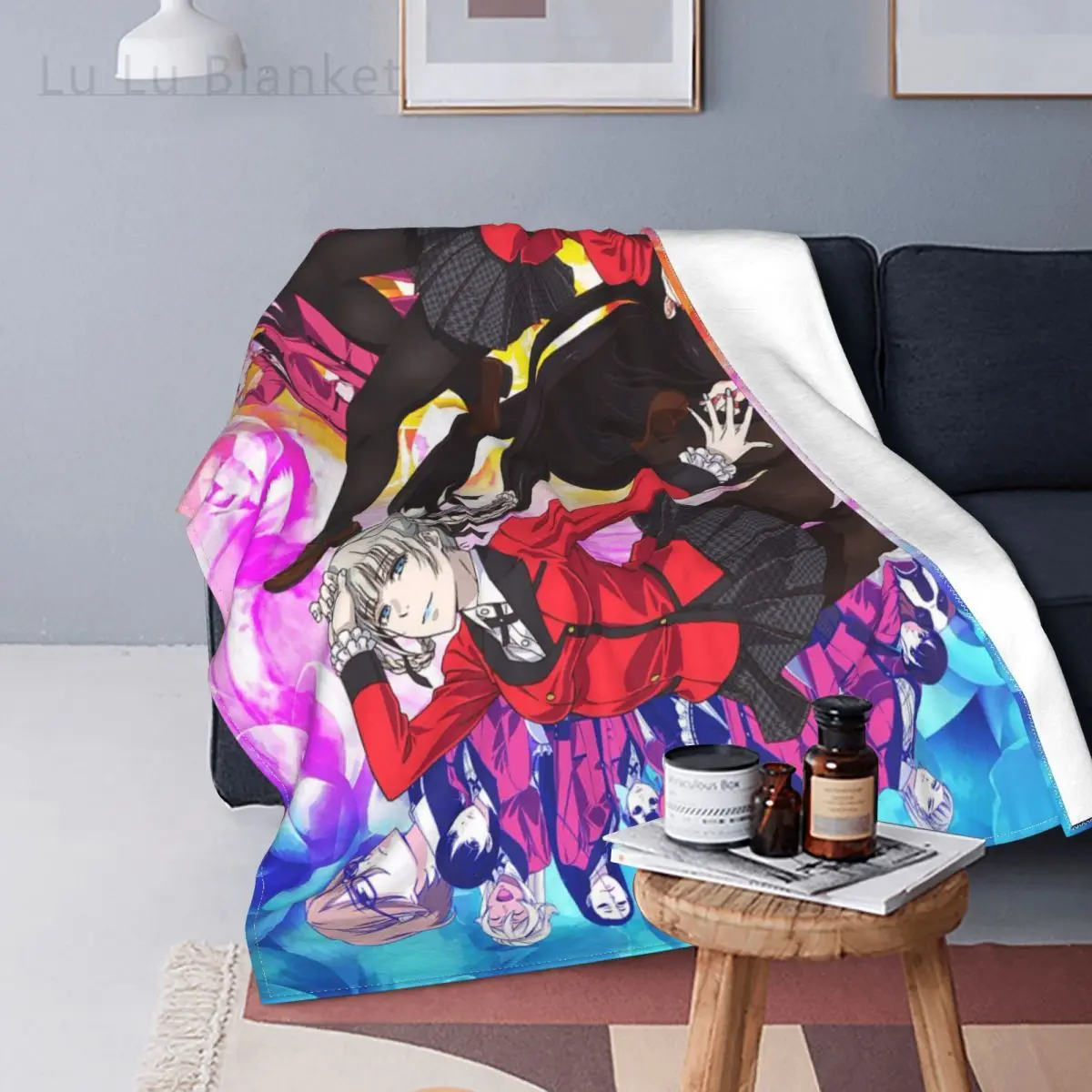 

Kakegurui Blankets Flannel All Season Manga Multi-function Ultra-Soft Throw Blankets for Bedding Couch Bedspreads