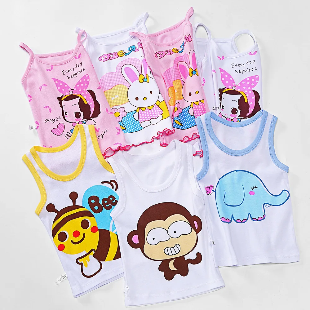 

Boys' Kids Clothes Kids Girls Baby Tops Kids Tank Tops Boys Girls Summer T-Shirts Sleeveless Tank Tops Toddler T-Shirts 90-140cm