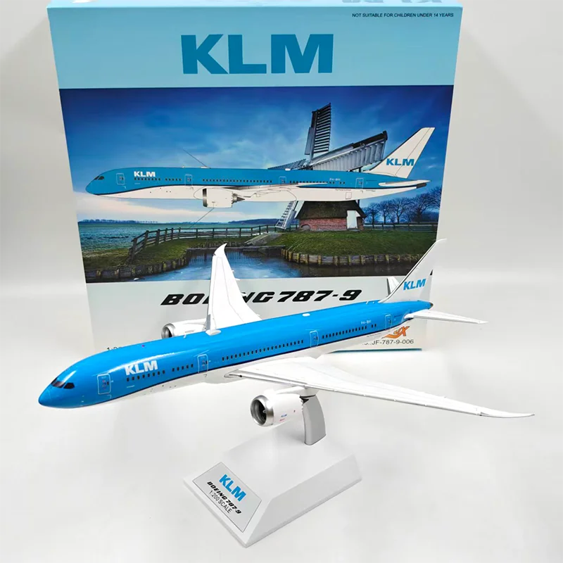 Фото Модель самолета JFOX B787-9 PH-BHI в масштабе 1:200, классическая коллекционная статическая модель из сплава для взрослых, сувенир, подарок №2