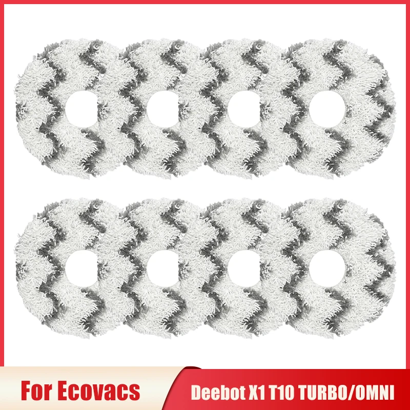 

Mop Pads Parts For Ecovacs Deebot X1 OMNI/TURBO T10 TURBO Vacuum Cleaner Washable Mop Rags Mop Cloth Replacement Accessories