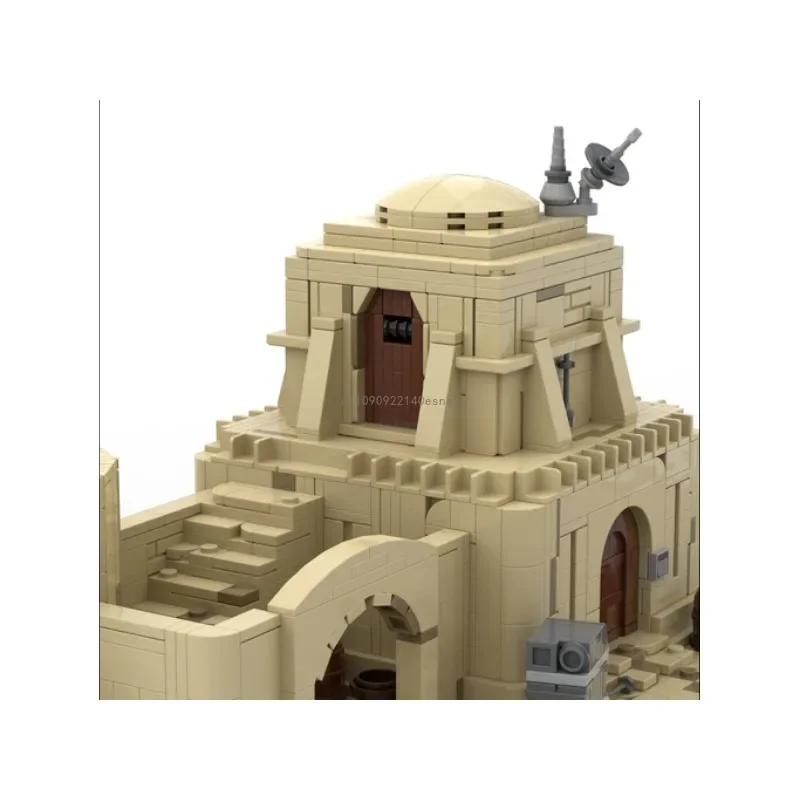MOC Space Battle Tatooine Модульный Здание Eisley Жилая Хижина 1919 деталей