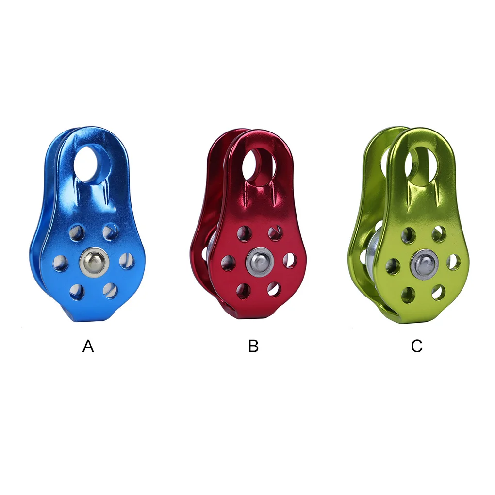 

Climbing Pulley with Ball Bearing Hiking Survival Caving Rescue Mountaineering Tensioning Sport Traverse Hauling