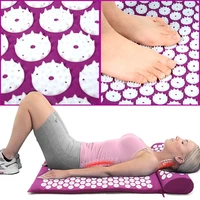 extra long acupuncture massage yoga acupressure mat and pillow massage cushion relivev stress back body pine yoga mats fitness