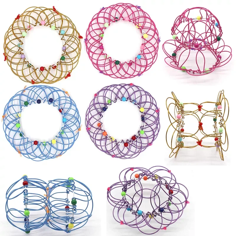 

Mandala Decompression Toy Variety Flower Basket Adult Children Anti-stress Softened Steel Ring Fidget Stress Reliever Toys Gifts