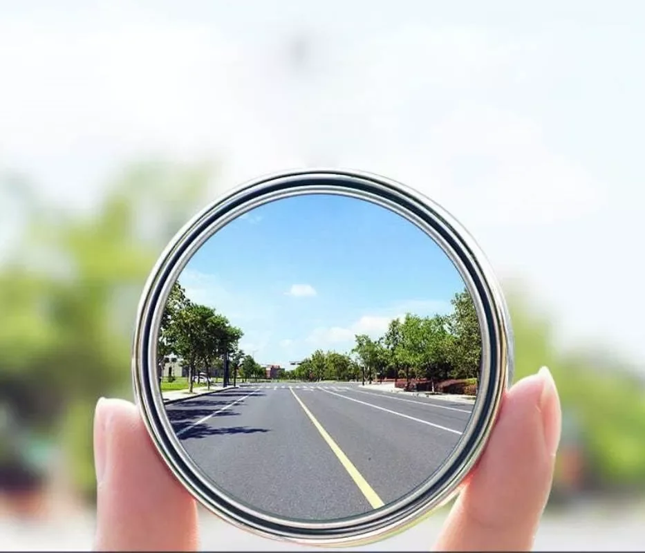 

Pcs Car Rearview Mirror Round Blind Spot Mirror 360 Degree Rotating Car Wide-angle Small Round Frame Auxiliary Mirror