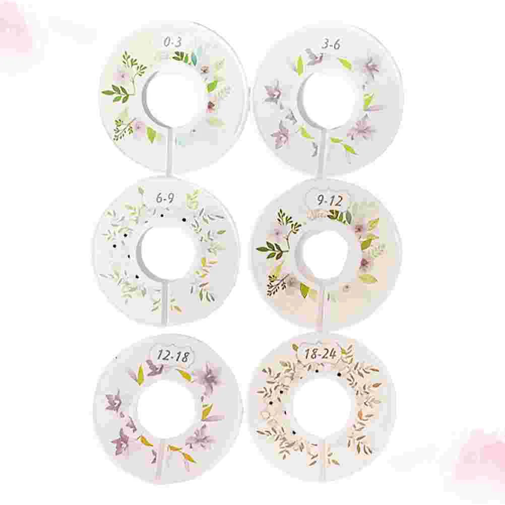 

Dividers Closet Babyclothes Size Clothing Kids Nurserygirl Organizer Hanging Shelves Rack Labels Round Wardrobe Divider Dispaly