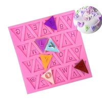 triangle letter flag lace silicone cake mold decorating baking pastry turn sugar fudge chocolate mould for kitchen cooking tools