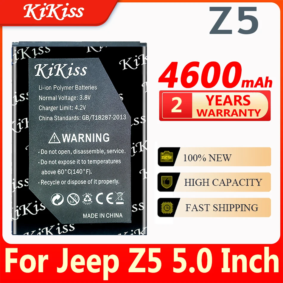 

Сменный аккумулятор KiKiss 4600 мАч для Jeep Z5 Z 5/5,0 дюйма
