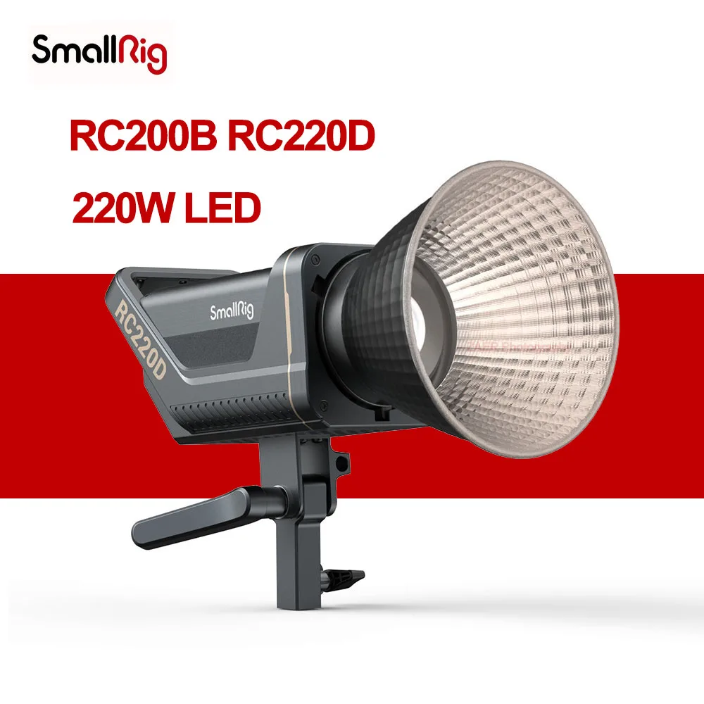 

Smallrig RC220 Light RC220B 220W 2700K-6500K Professional Studio COB Light RC220D 5600K Photography Video Light APP Control