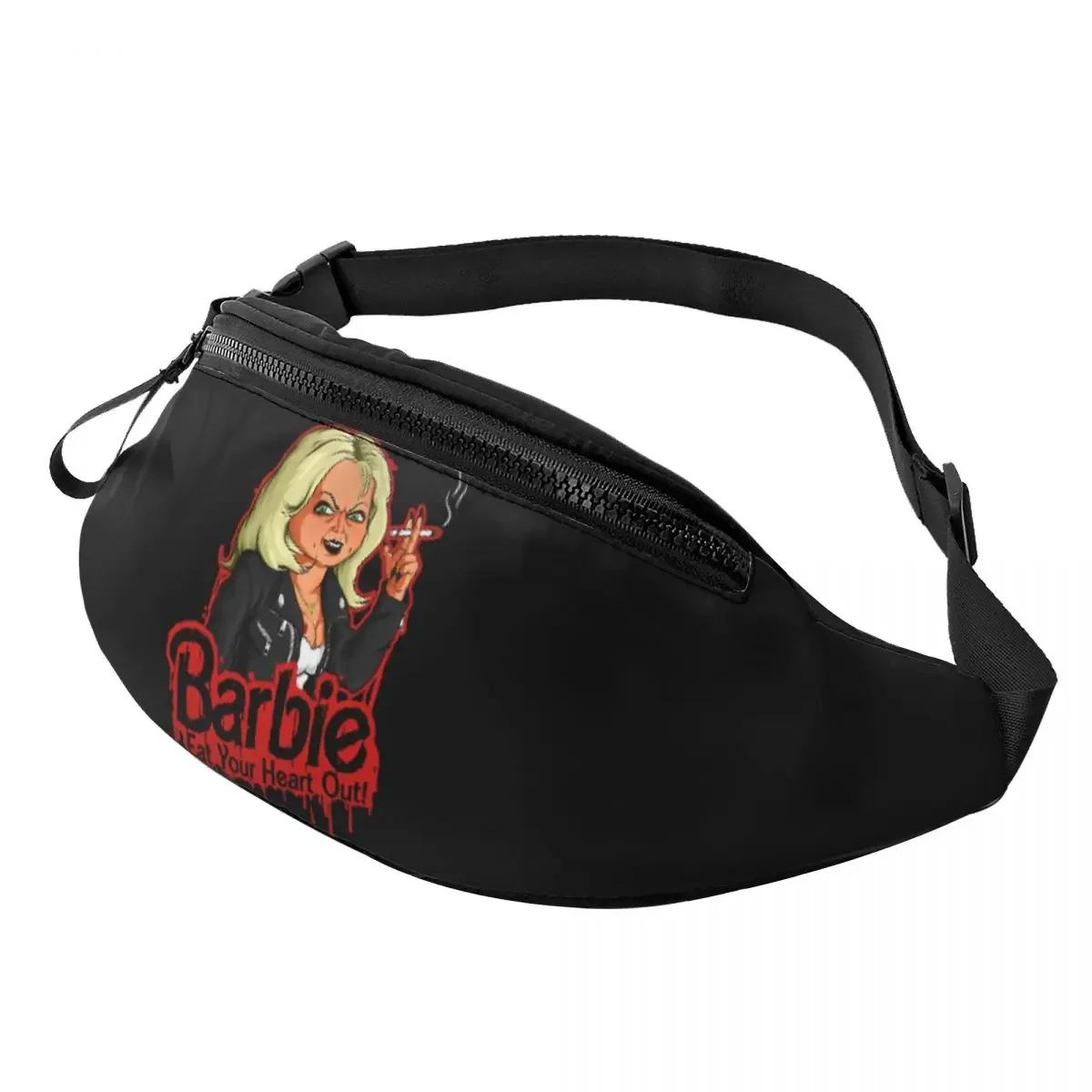 

Chucky Halloween Fanny Pack Men Women Custom Killer Doll Crossbody Waist Bag for Travel Hiking Phone Money Pouch