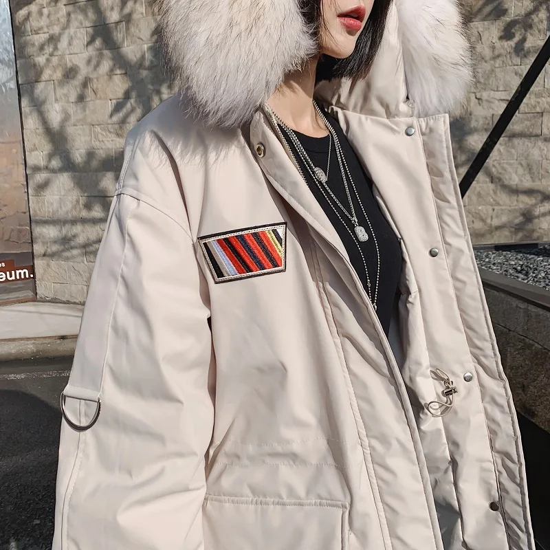 High Quality 90% White Duck Down Jacket Women 2023 New Winter Gray Parkas Thicken Warm Coat Female Clothing Korean Fashion Tops