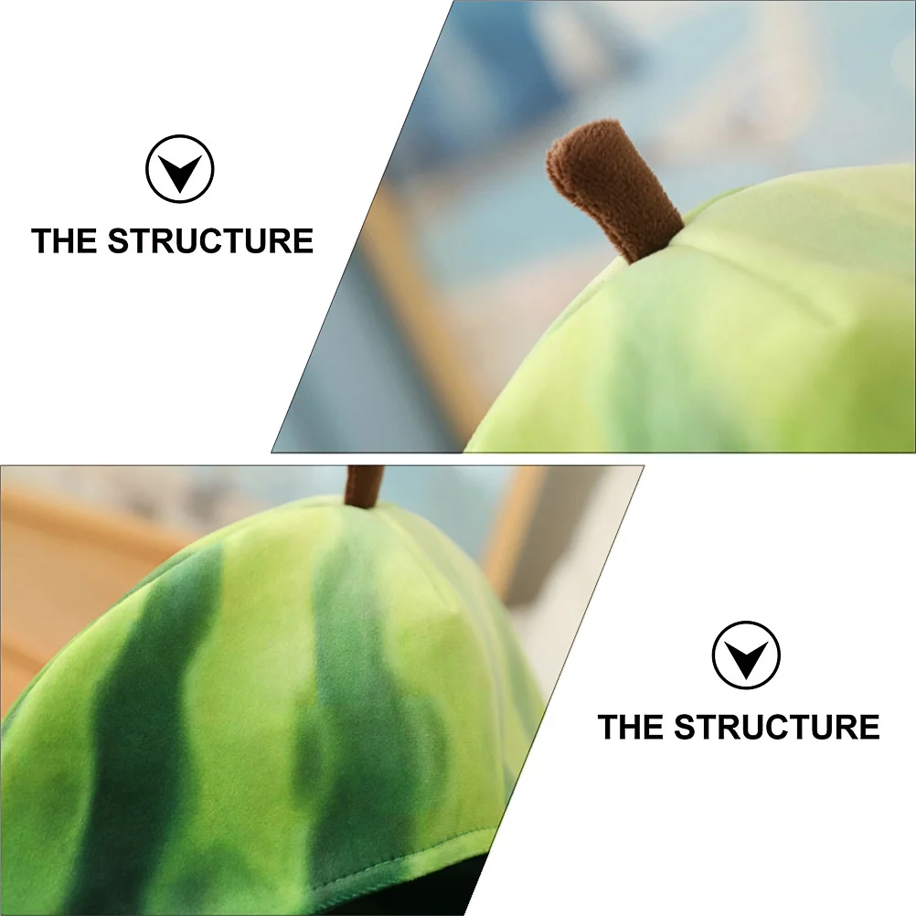 Арбузный головной убор фестивальный костюм новинка искусственный фрукт Aldult