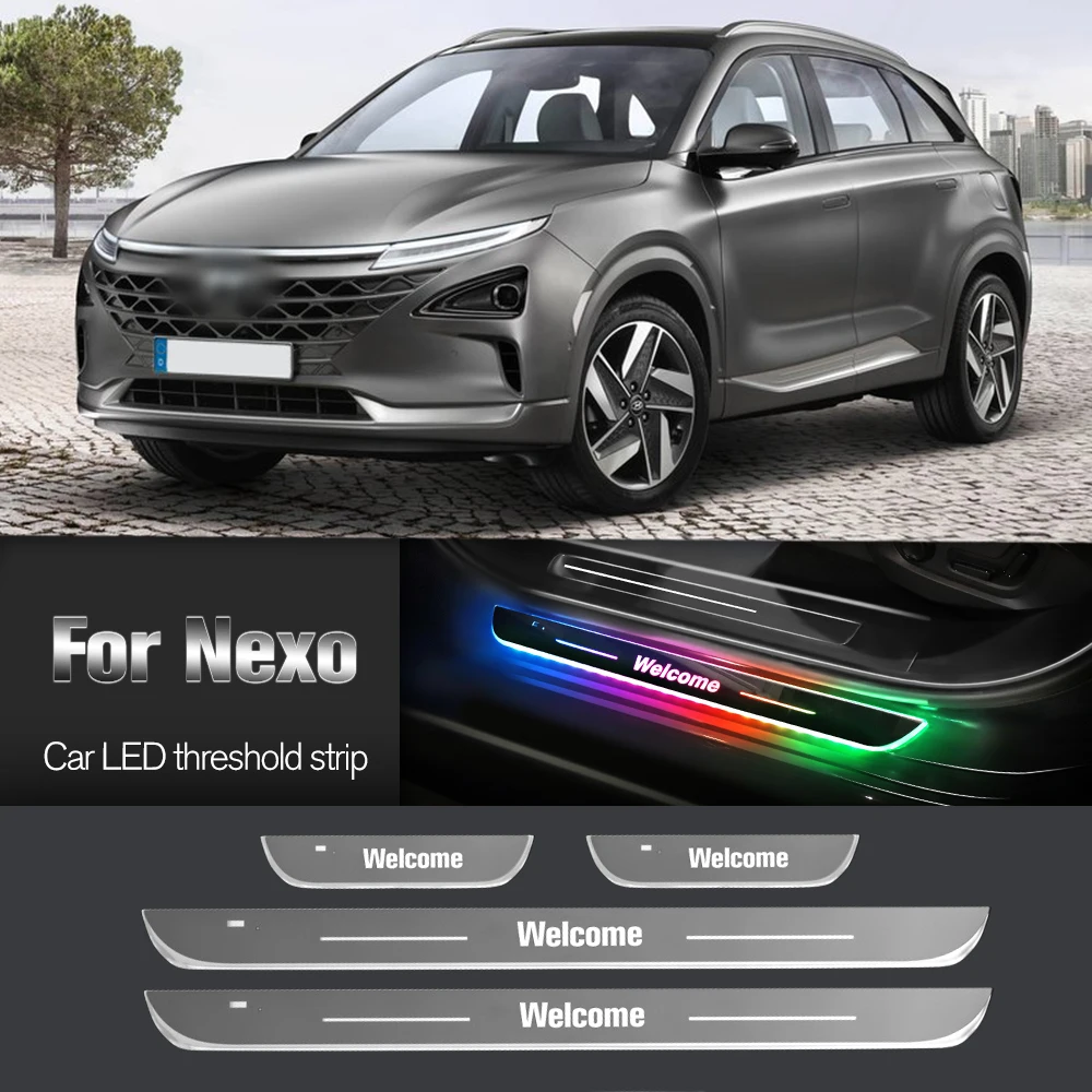 Автомобильный порог для Hyundai Nexo 2018-2023 2019 2020 2021 2022 индивидуальный логотип