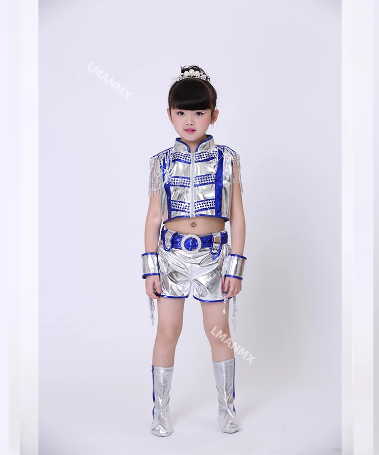 Детское платье для джазовых танцев детское уличное с блестками мальчиков и