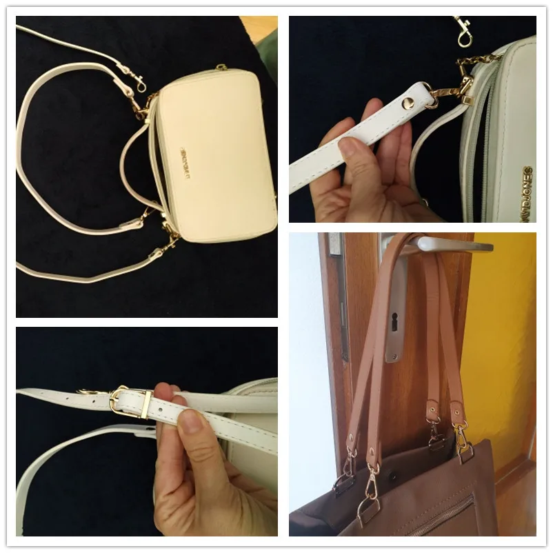 60cm Short Shoulder Strap Replacement Belt Artificial PU Leather Casual Comfortable Handle Strap Bag Belt Fashion Bag Handle