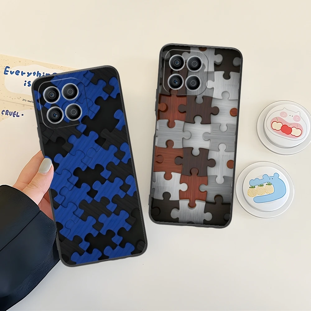 Чехол для мобильного телефона Puzzle Pretty Fashion Huawei Honor 90 80 70 60 50 30 20 10 9 8 7 Pro S SE Lite 5G