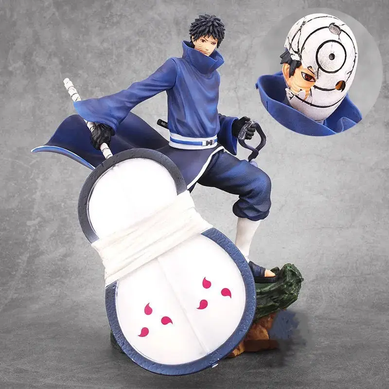 

Naruto Anime 1/8 Scale Painted Figure Two Head Battle Version Uchiha Obito Action PVC Figure Toy Brinquedos 28CM
