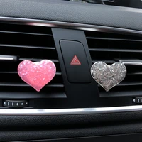 car perfume car exhaust clip accessories for girls aromatherapy cars mini heart shaped car deodorant