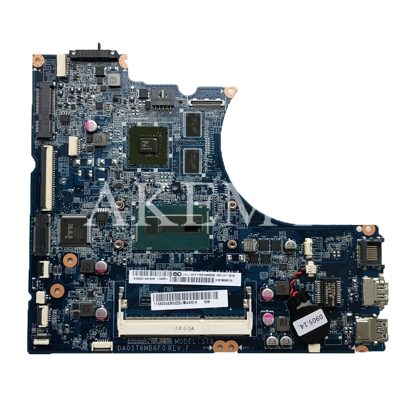 

DA0ST6MB6F0 Laptop motherboard For Lenovo Flex-14 original mainboard I7-4500U GT720M