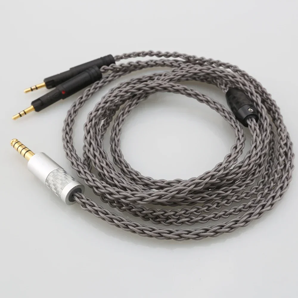 HiFi 4 мм 3 5 4pin XLR штекер 8 ядер 7N OCC посеребренный кабель для наушников R70X ATH-R70X R70X5
