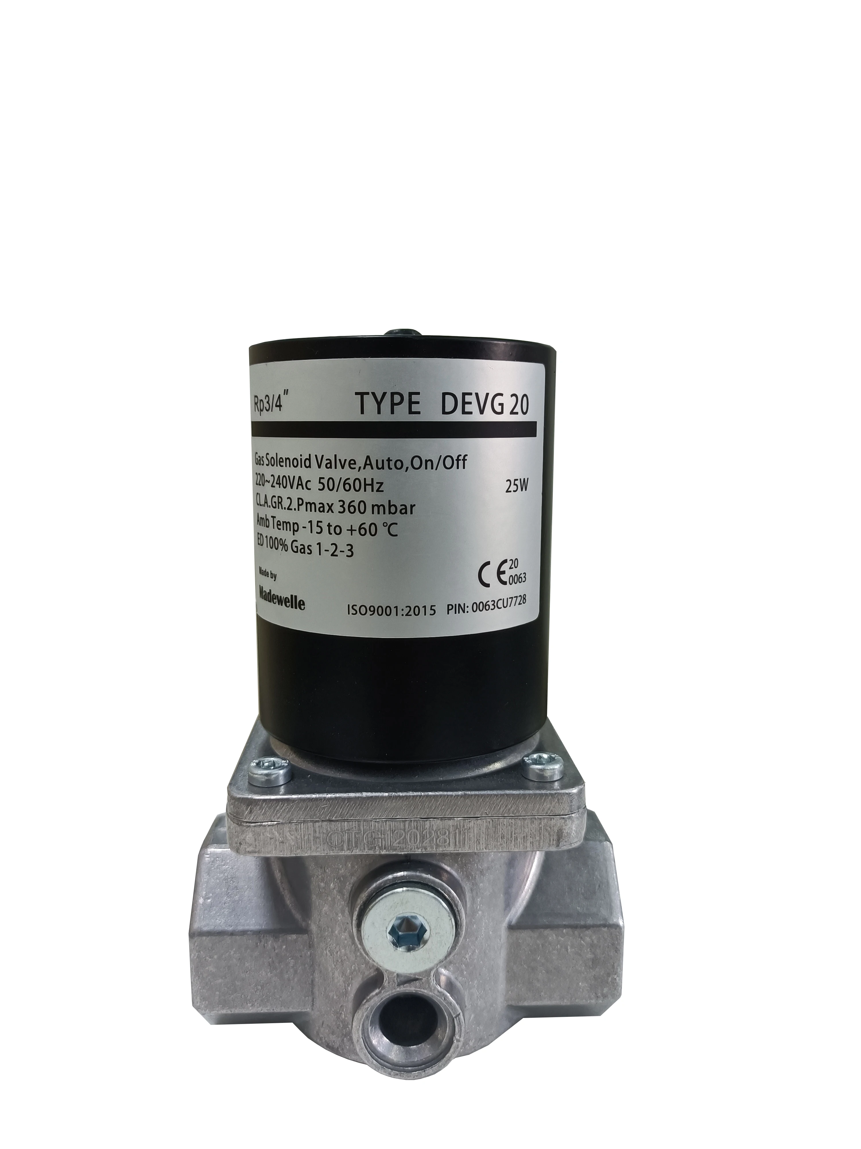 Электромагнитный клапан MADEWELL для природного газа