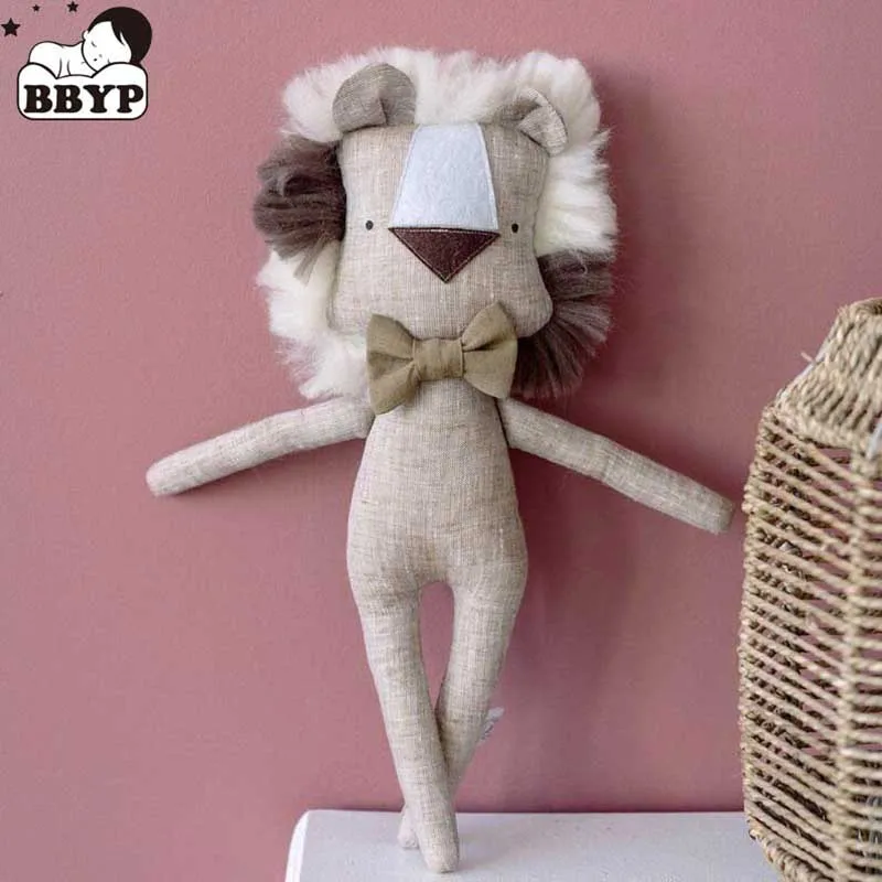 

Cartoon Stuffed Animals Lion Toy Knitted Animal Doll Baby Comfort Doll Crochet Knit Toy Cute Little Knitted Doll