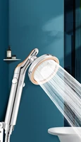 stainless steel water outlet panel pressurized shower head handheld shower head water saving shower bathroom accessories