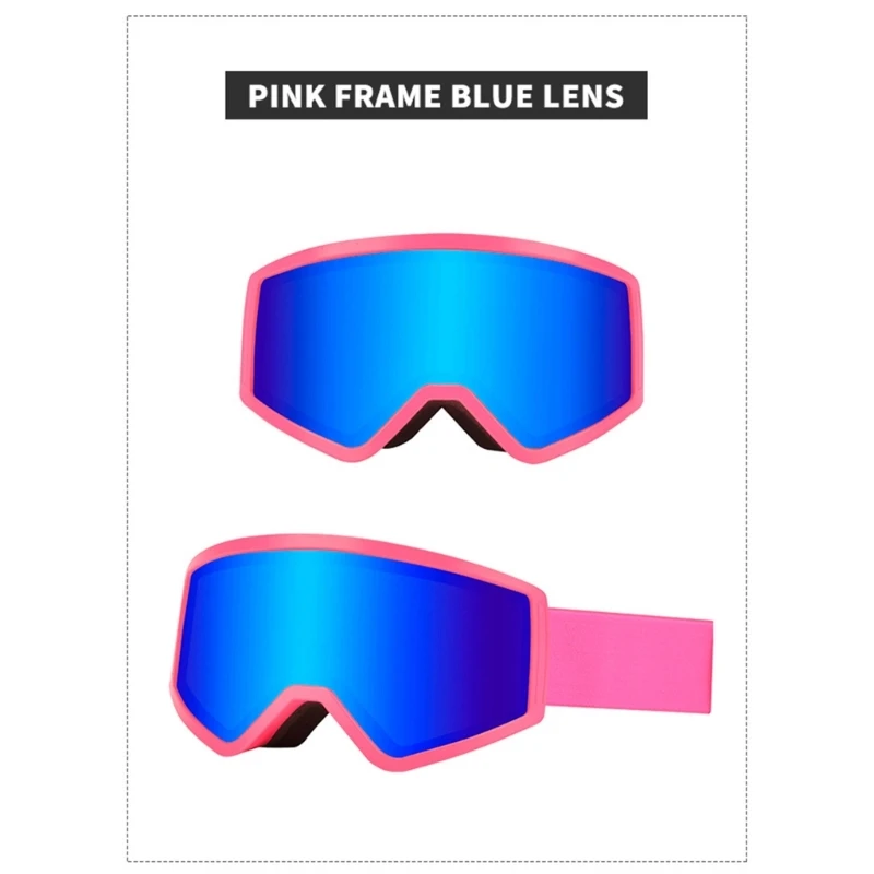 Противотуманные лыжные очки детские велосипедные для сноуборда