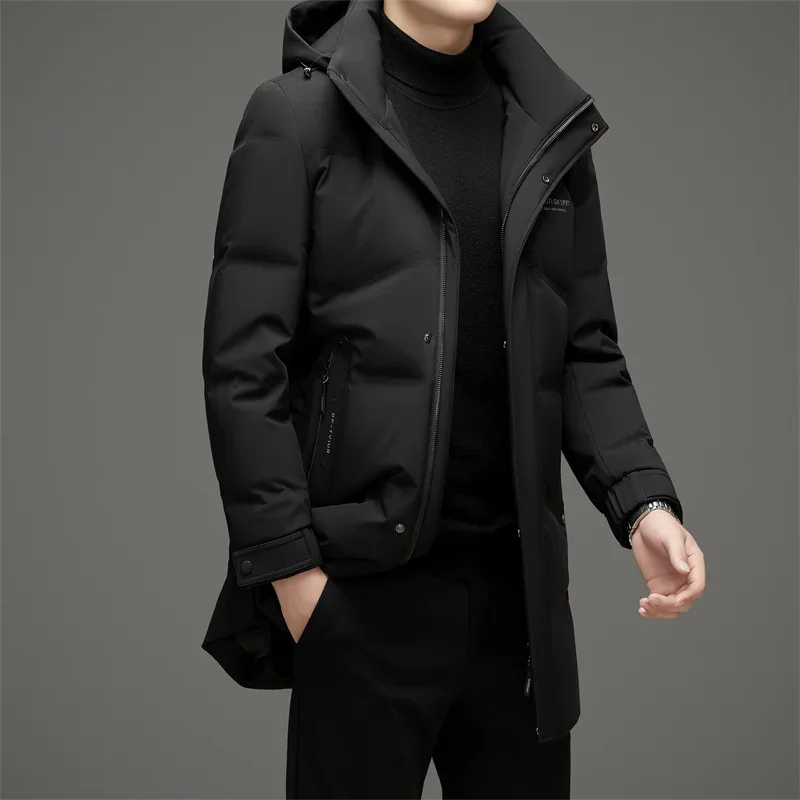 Куртка COZOK с капюшоном съемный пуховик Мужская зимняя брендовая куртка