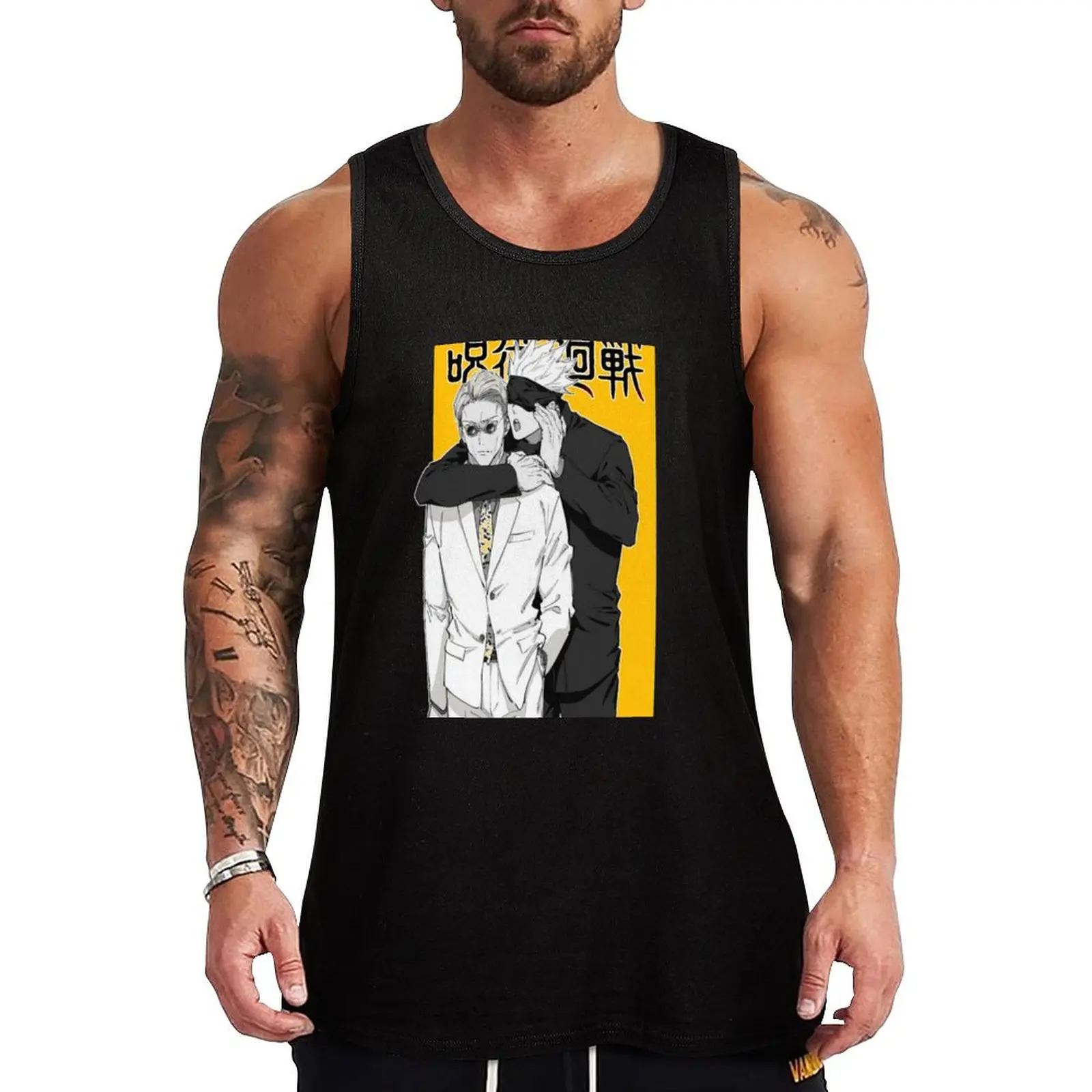 Майка Gojo and Kento JJK Essential японская футболка Мужская одежда жилет