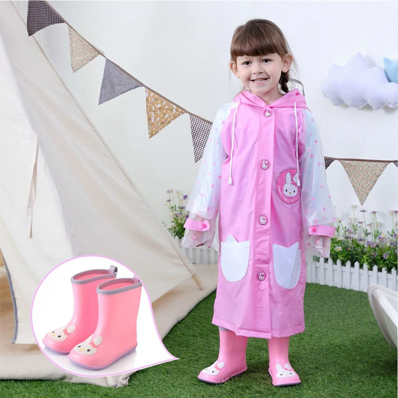 

Rubber Boots Kids Boots Pvc Baby Girls Jelly Cute Rain Shoes Waterproof Ankle Boots - Fashion Boots -