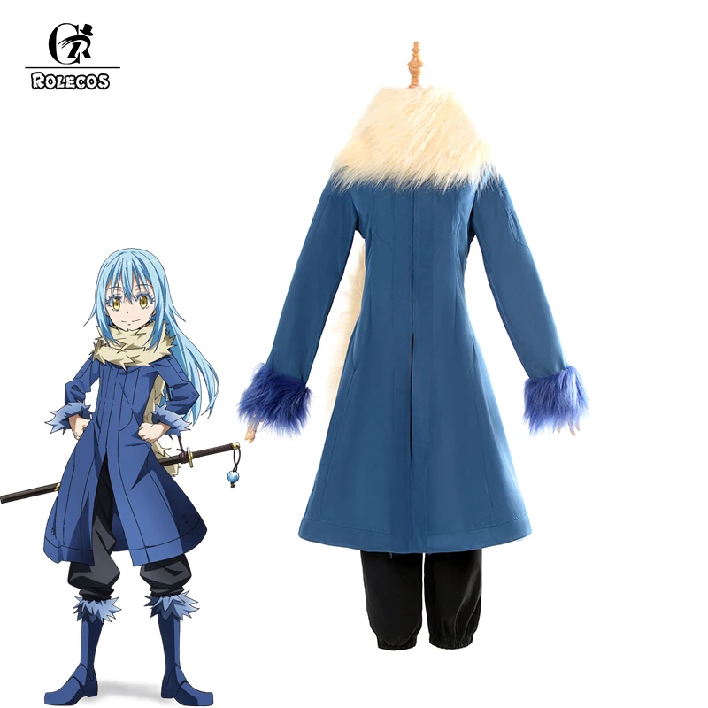 ROLECOS Tensei shitara Slime Datta Ken Cosplay Costume Rimuru Tempest Cosplay Anime Slime Costume Men Got Reincarnated as a