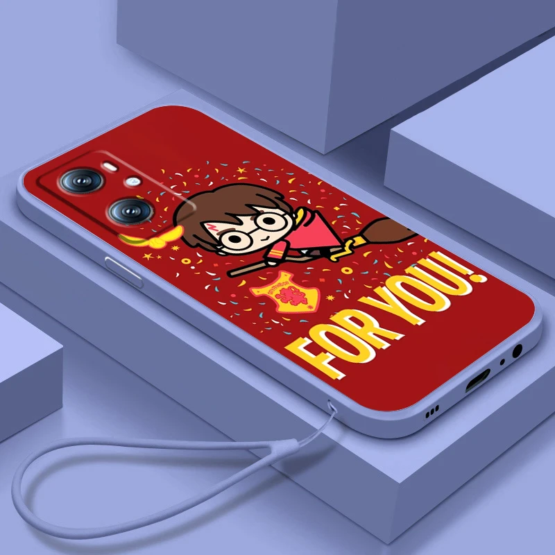 

Harries Ring Potters Cartoon Phone Case For OPPO Find X5 X3 F21 Lite A96 A94 A93 A77 A76 A74 A72 A57 A53S A16 A9 5G Liquid Rope