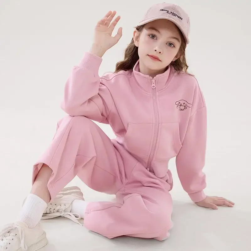 Одежда Sanrio для девочек костюм с длинными рукавами Cinnamoroll новый осенний свитшот