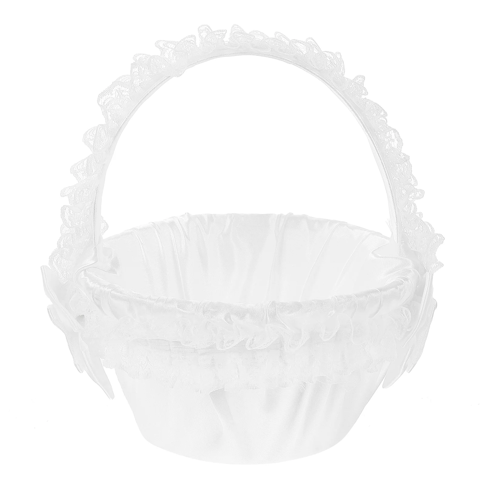 

Flower Child Wedding Basket Bowknot Decor Delicate Flower Girl Basket for Wedding