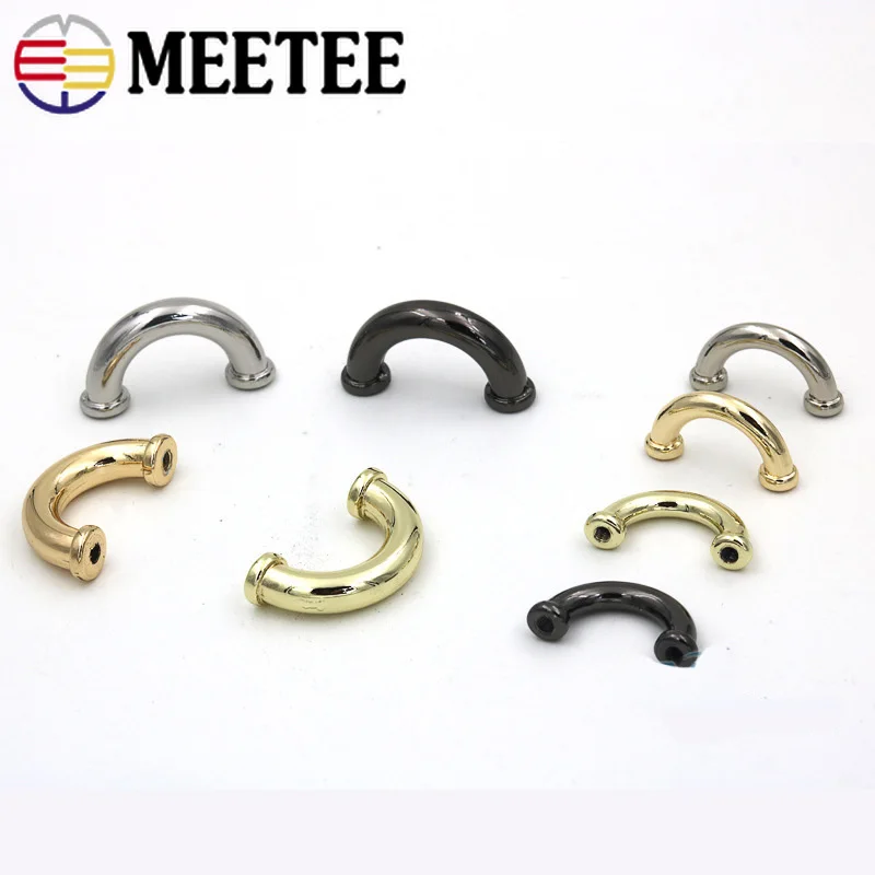 10/30pcs 14/17mm Metal Bag Arch Bridge D Ring Buckle Strap Hook DIY Handbag Hardware Belt Leather Repair Accessories BD302 | Дом и сад